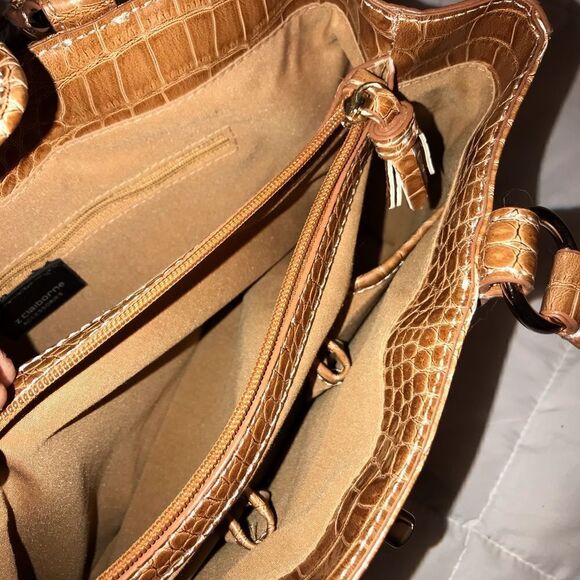 NWOT Liz Claiborne Faux Alligator Purse - Picture 6 of 8